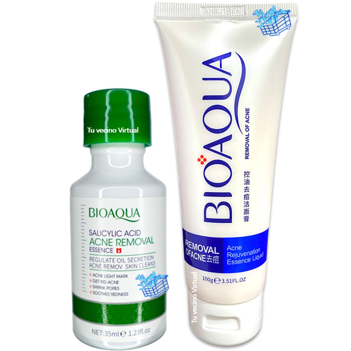 BIOAQUA - Serum Salicílico Bioaqua + Jabón Limpiador Antiacné Bioaqua