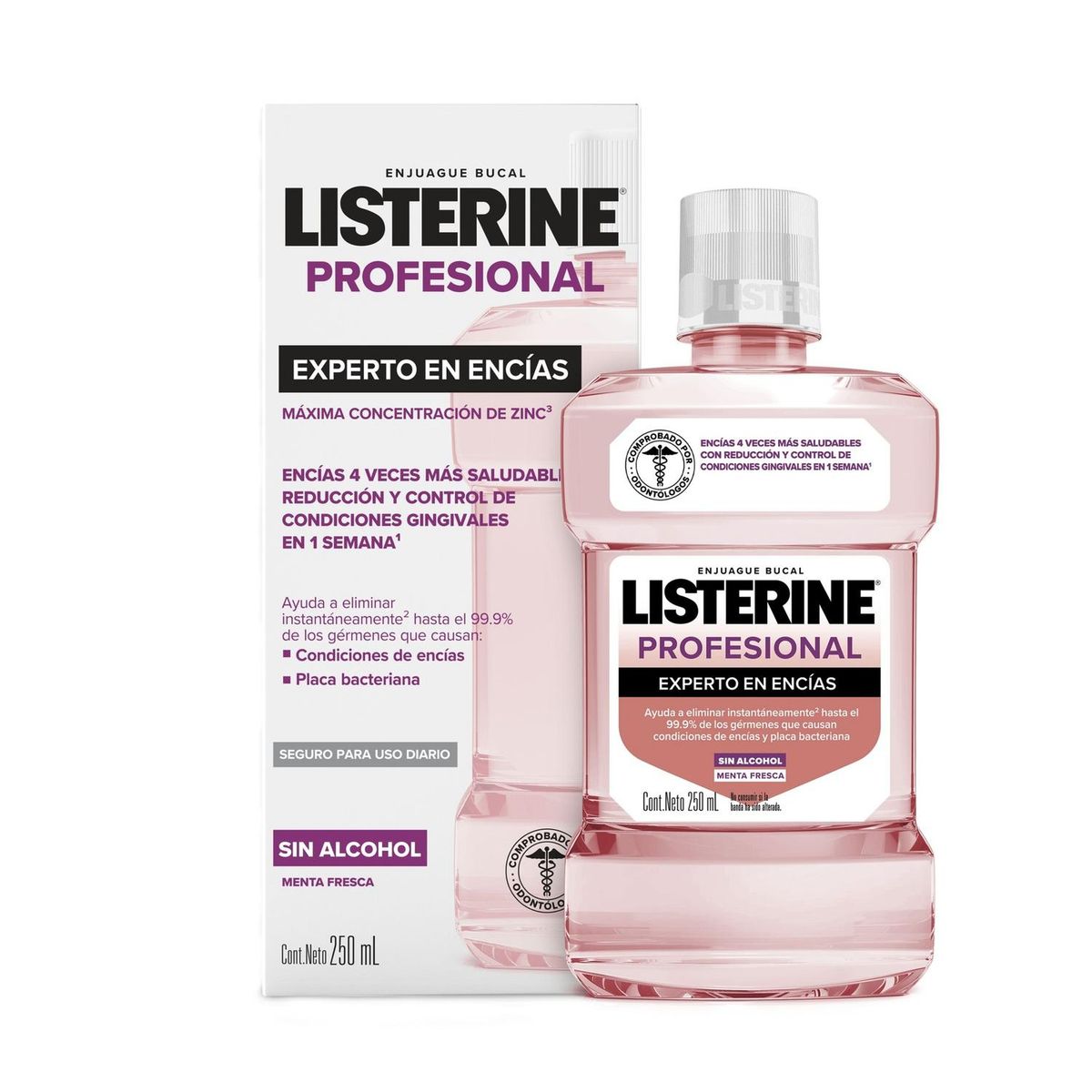 LISTERINE - Enjuague Bucal Listerine® Profesional​ Experto Encías 250mL