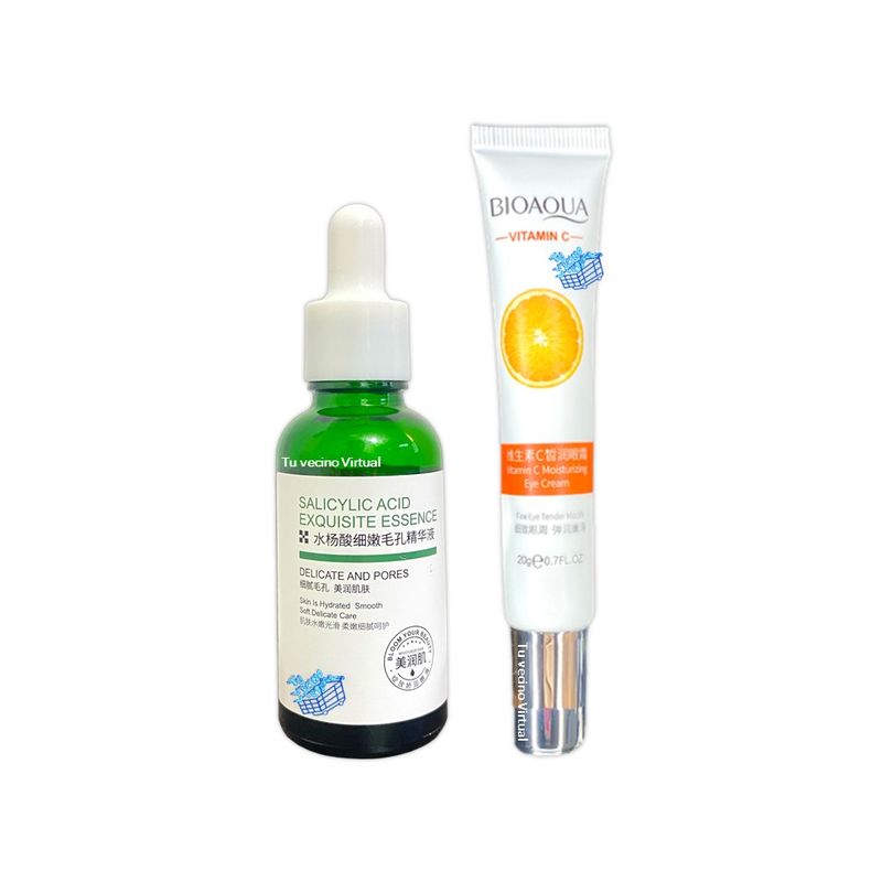 BIOAQUA - Serum Acido Salicilico + Crema Facial Vitamina C Bioaqua