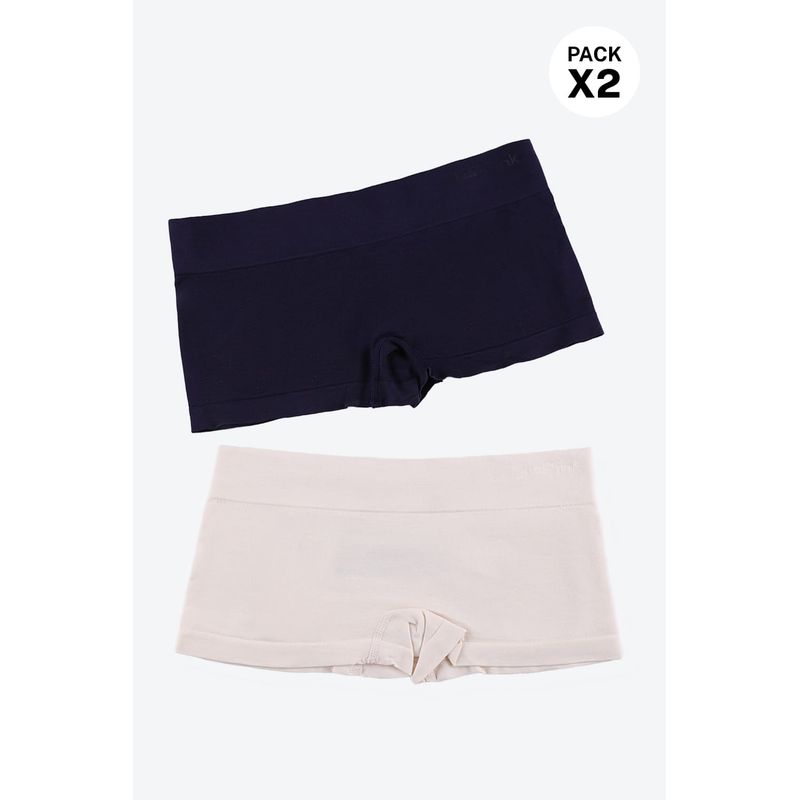 LILI PINK - Panty boxer con tecnologia seamless paquete x2 en algodón