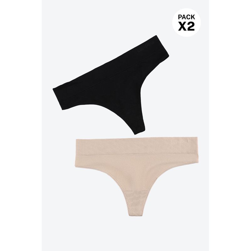LILI PINK - Panty paq x2 brasilera sin costuras