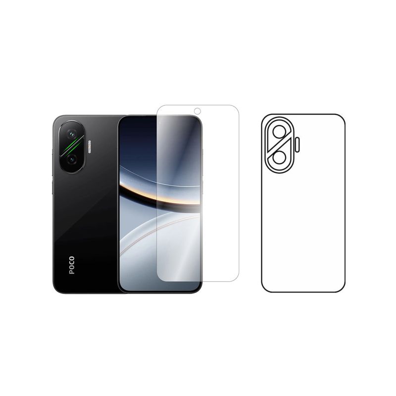 GENERICO - Protector Pantalla Y Trasero Hidrogel Para Xiaomi Poco F7  5G