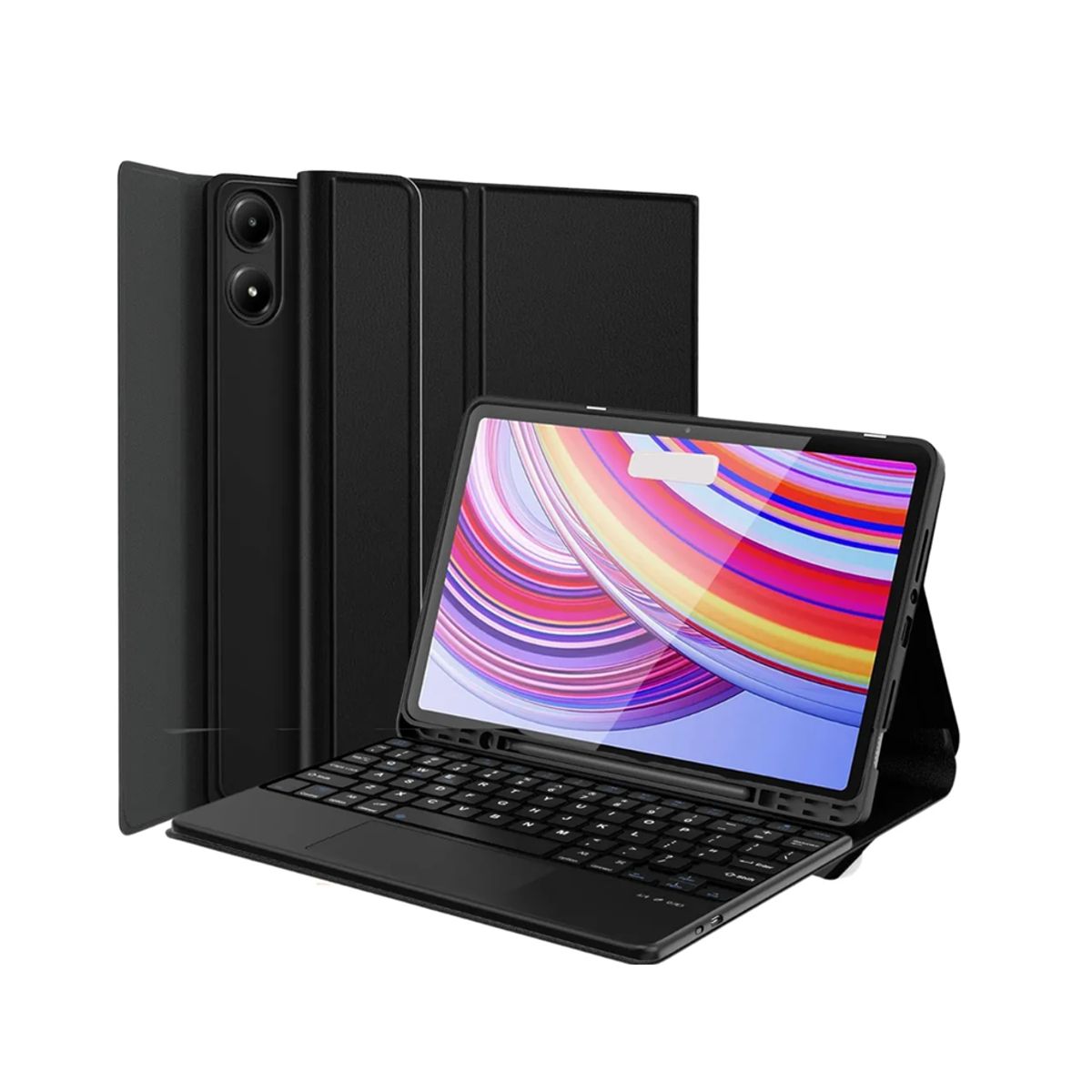 GENERICO - Funda Estuche Teclado Touchpad Para Xiaomi Redmi Pad Pro 12.1 Negro
