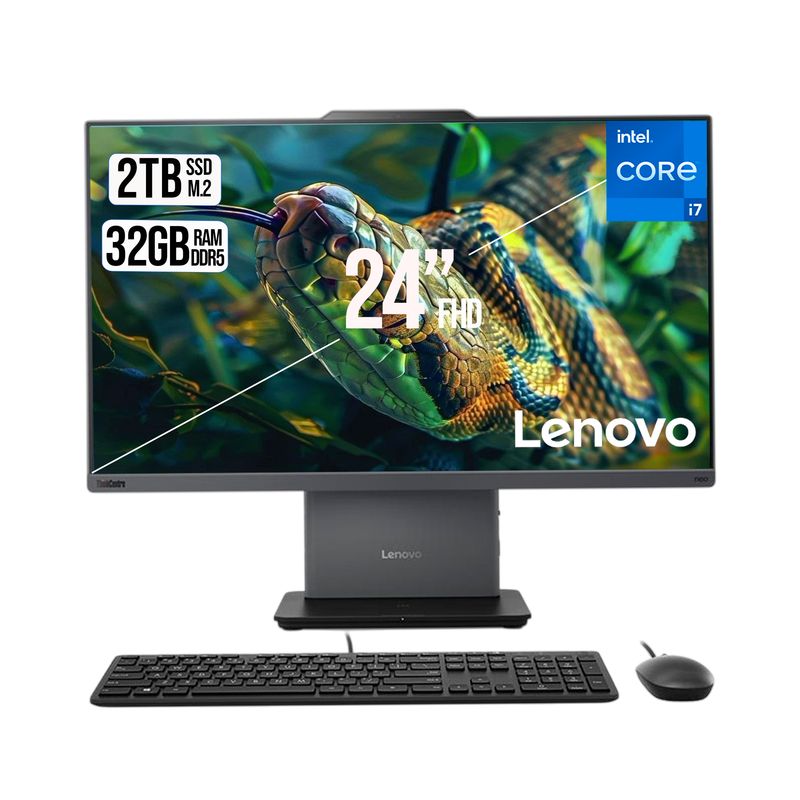 LENOVO - TODO EN UNO LENOVO NEO 50A INTEL CORE I7-13620H SSD 2TB RAM 32GB LED 24 FHD