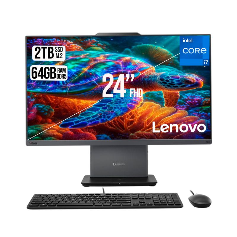 LENOVO - TODO EN UNO LENOVO NEO 50A INTEL CORE I7-13620H SSD 2TB  RAM 64GB LED 24 FHD