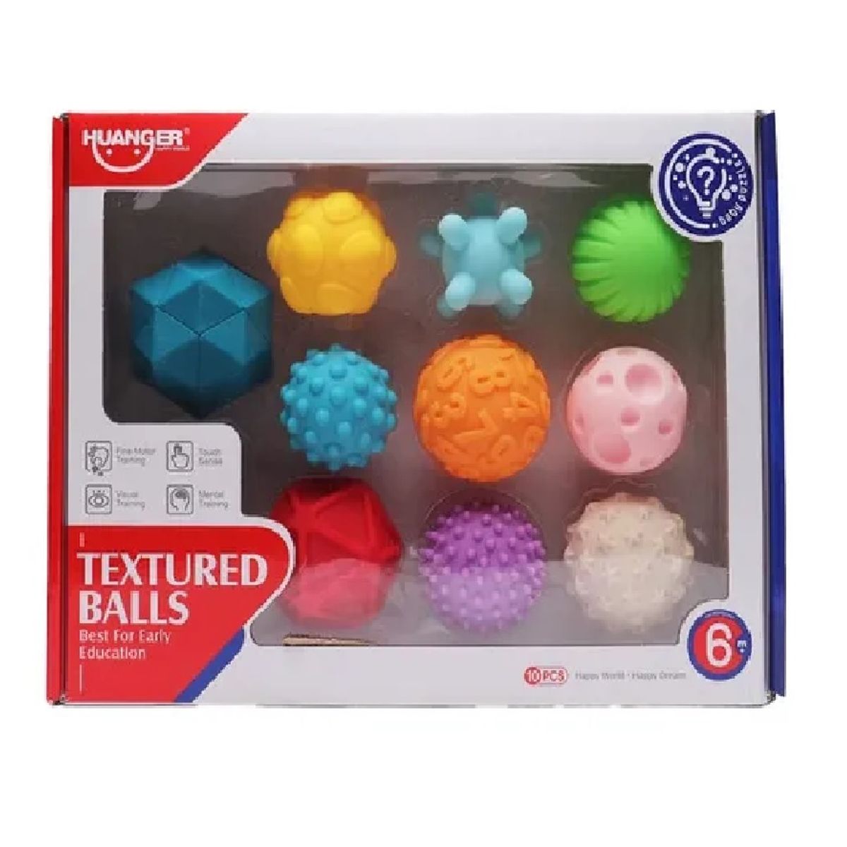 HUANGER - Bolas Sensoriales Texturizados x 10