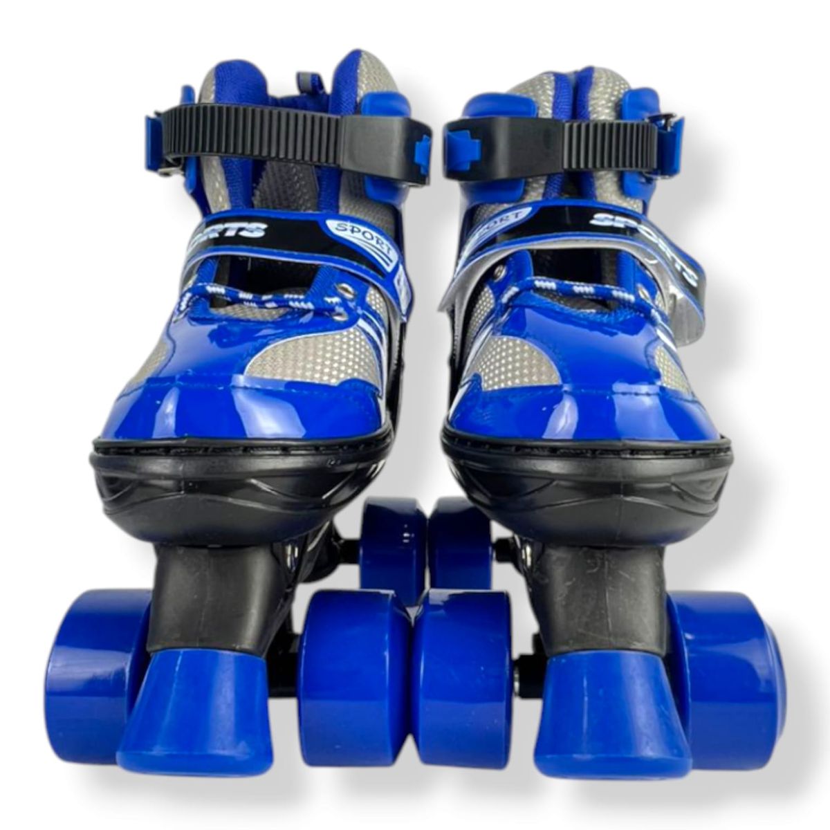 SPORT - Kit patines Sport Semiprofesionales 4 Ruedas Azul Talla M