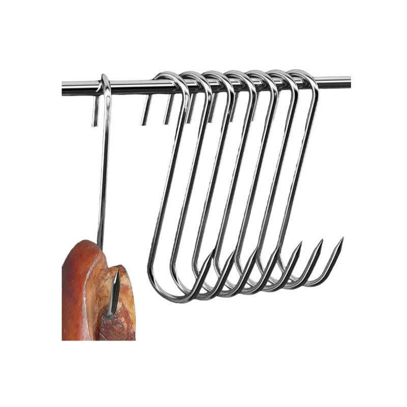 AMERICAN GENERICS - 10 Ganchos Para Asado Barril 13 Cm, Para Colgar Carne Y Más Agregar a favoritos