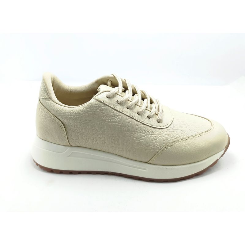 ADRIANA APARICIO - TENIS CASUAL ADRIANA APARICIO CUERO BEIGE 8625