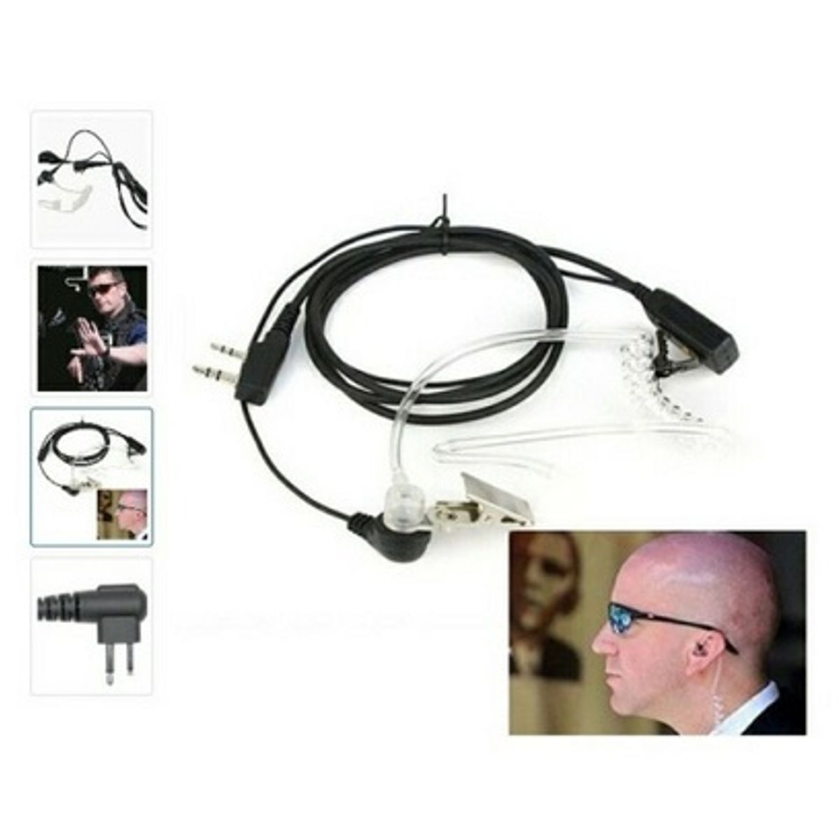 GENERICO - MANOS LIBRES TIPO ESCOLTA  X1 UNIDAD