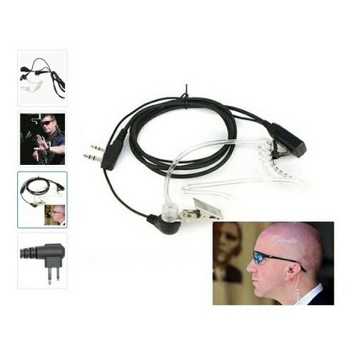 GENERICO - MANOS LIBRES TIPO ESCOLTA  X1 UNIDAD