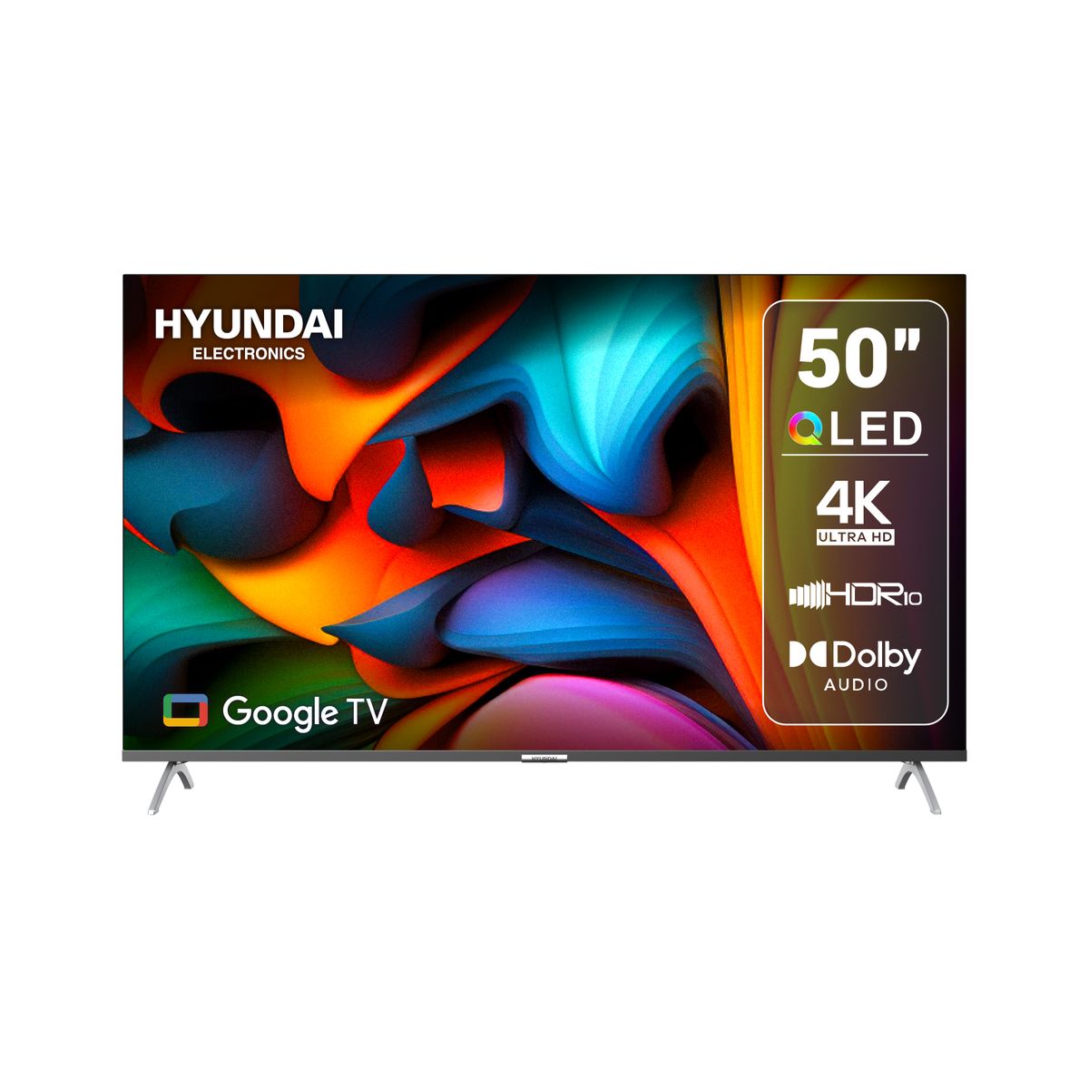 HYUNDAI - Televisor HYUNDAI 50 4K QLED Smart tv Google HYLED5025QG