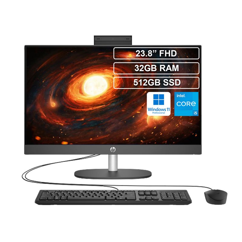 HP - Todo en uno AIO HP 240 G10 Core i5 1335U 32GB 512GB W 11 Pro