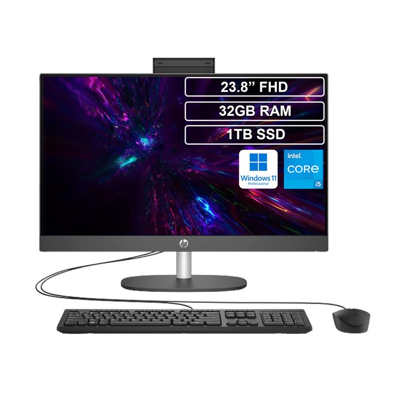 HP - Todo en uno AIO HP 240 G10 Core i5 1335U 32GB 1TB Win 11 Pro