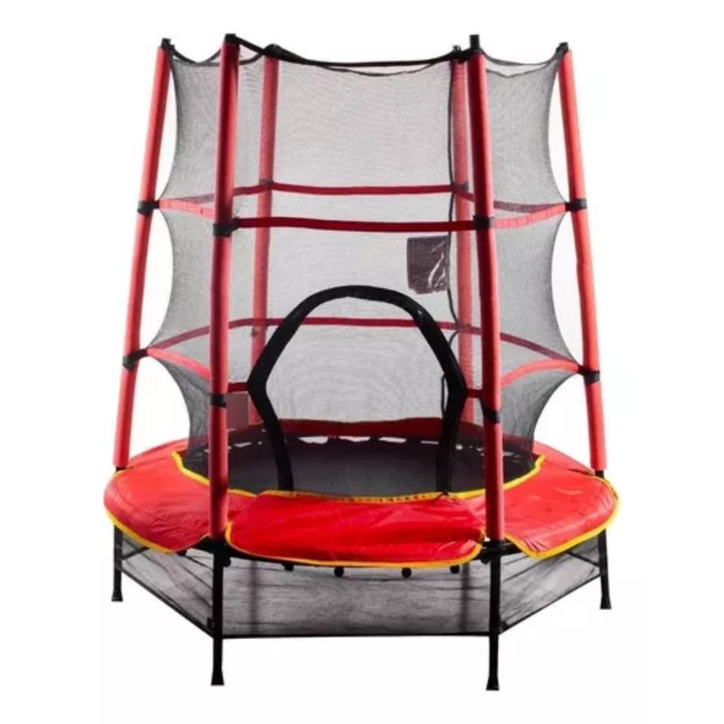 HOMESALE - Trampolin Brincolin Saltarin Niños Rojo 140 Cmancho 50kg Max