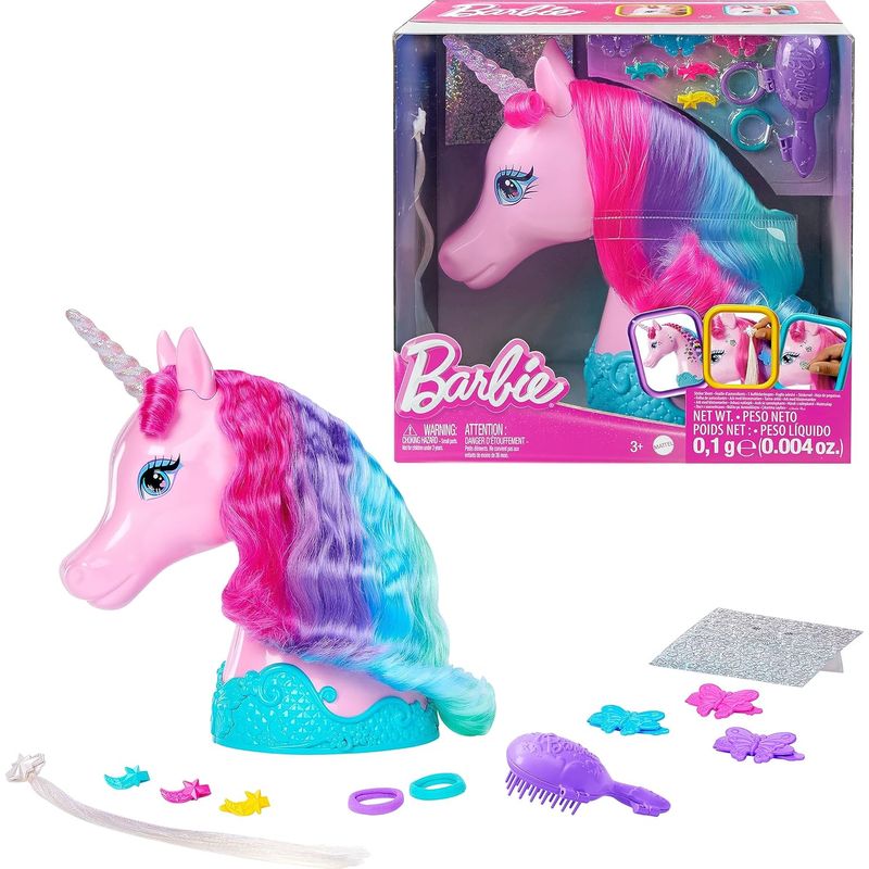 BARBIE - Barbie Set Cabeza De Peinado Unicornio Styling Heads