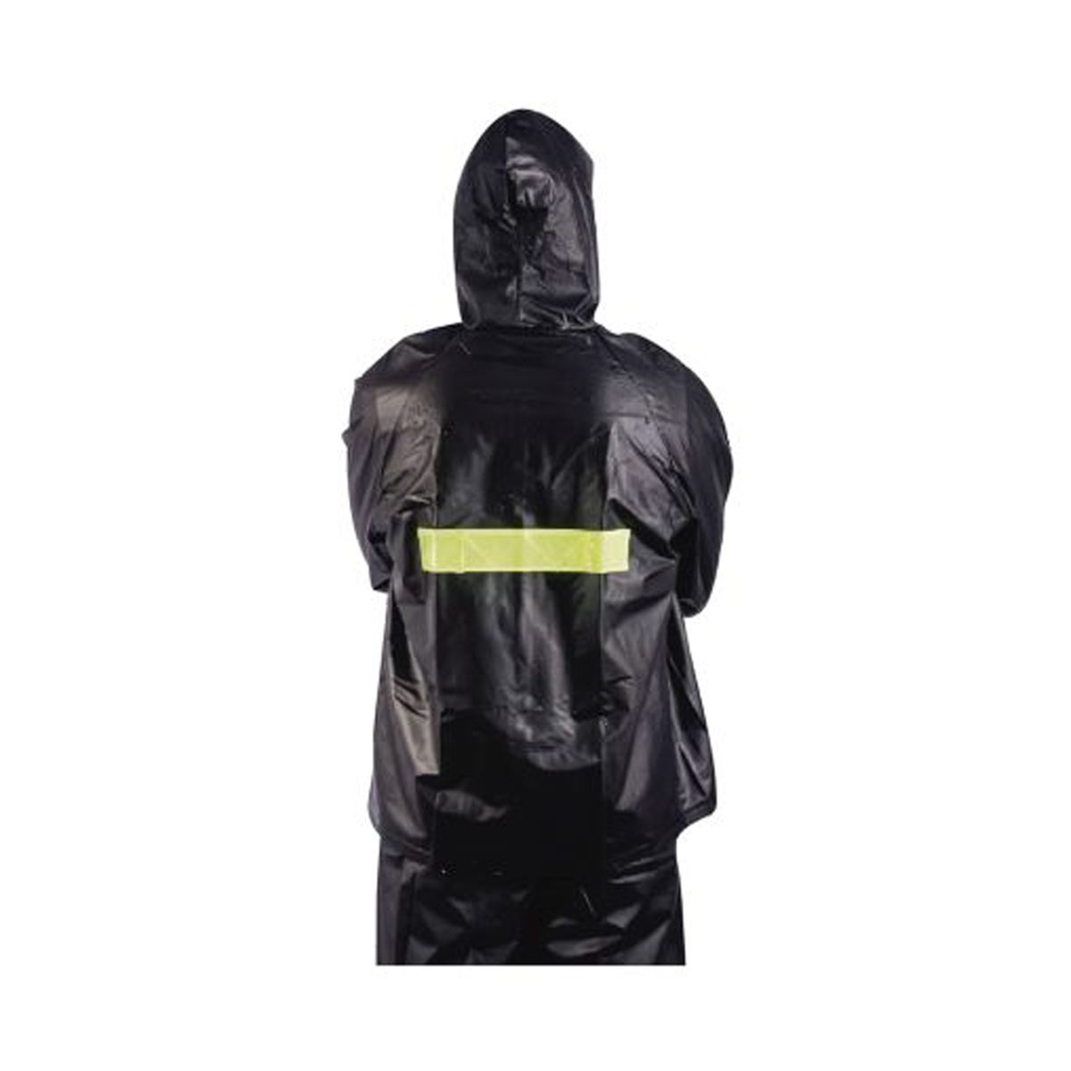 BR - CONJUNTO IMPERMEABLE EN PVC MOTO PROTECCIÓN LLUVIA NEGRO CALIBRE 18