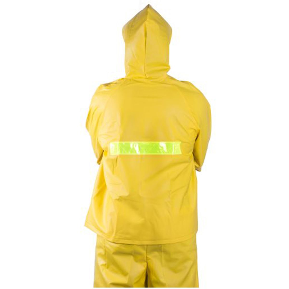 BR - CONJUNTO IMPERMEABLE EN PVC MOTO PROTECCIÓN LLUVIA AMARILLO CALIBRE 18