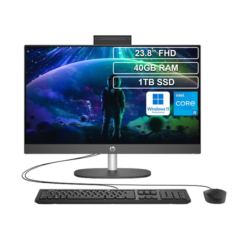 HP - Todo en uno AIO HP 240 G10 Core i5 1335U 40GB 1TB Win 11 Pro