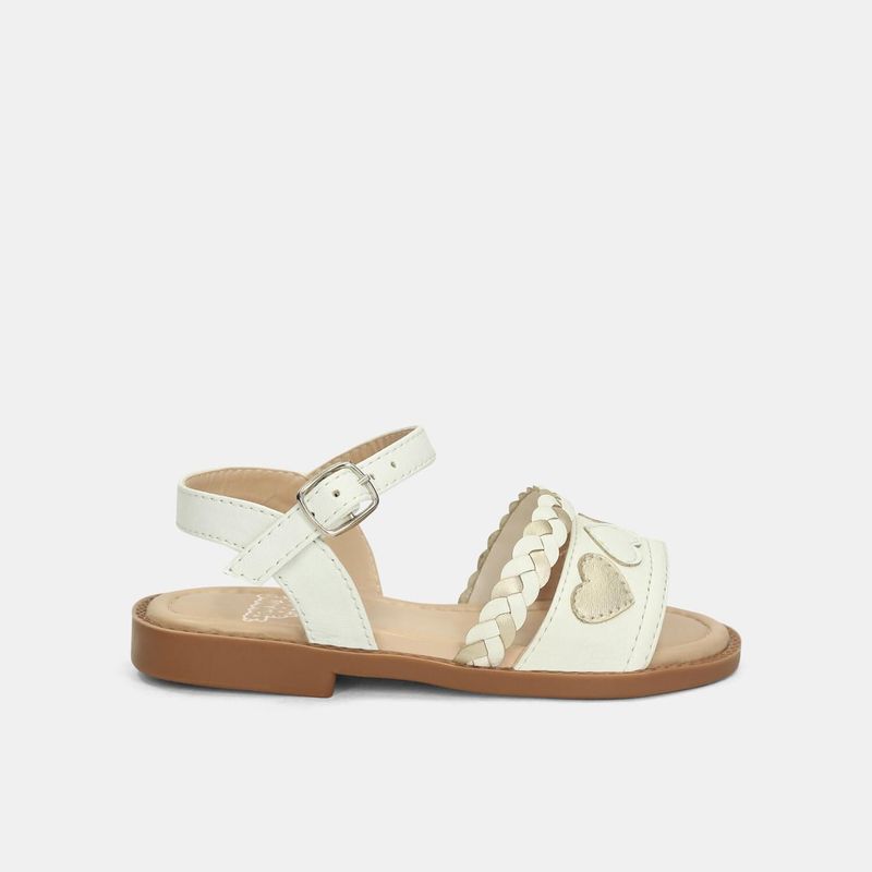BUBBLE GUMMERS - Sandalias Bebé Para Niña Bubblegummers Blanco Sherlyn