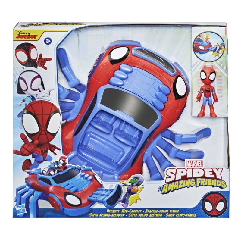 HASBRO - Juguete Vehiculo Spider-Man and Friends Ultimate Web-Crawler