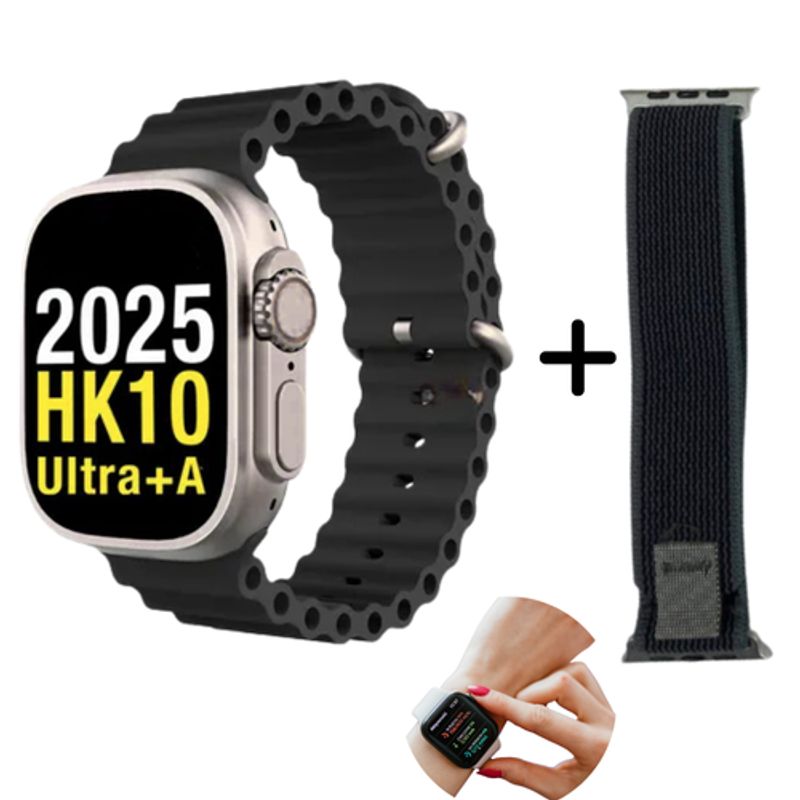 SHUNGA - Reloj Inteligente HK10 ULTRA - A Serie 10 Chatgpt Watch Nf Con 2 Correas