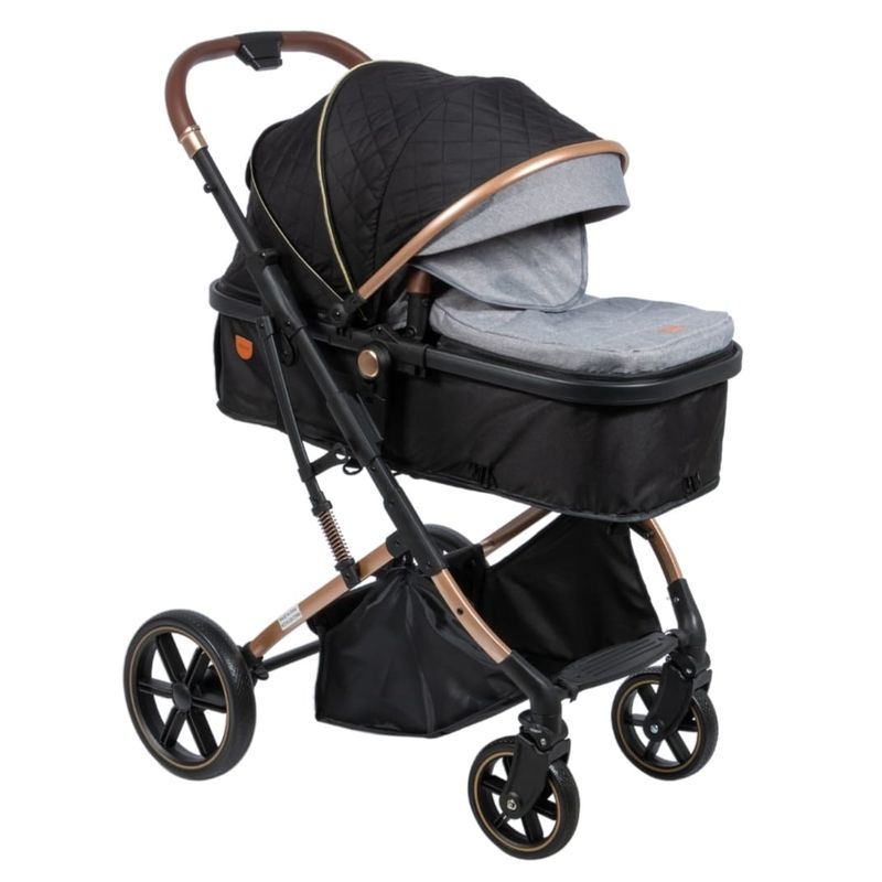 EBABY - Coche Para Bebe Moisés Cubre Pies Plegado Compacto Acolchado