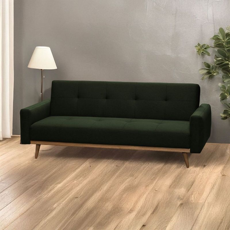 ELITE LIVING - SOFA CAMA MARK MICROFIBRA VERDE OLIVA