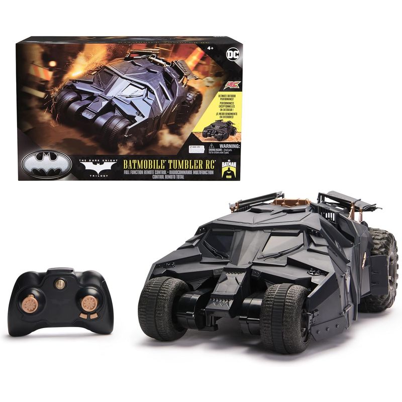 SPIN MASTER - Vehiculo De Acción A Control Remoto Batman Tumbler RC