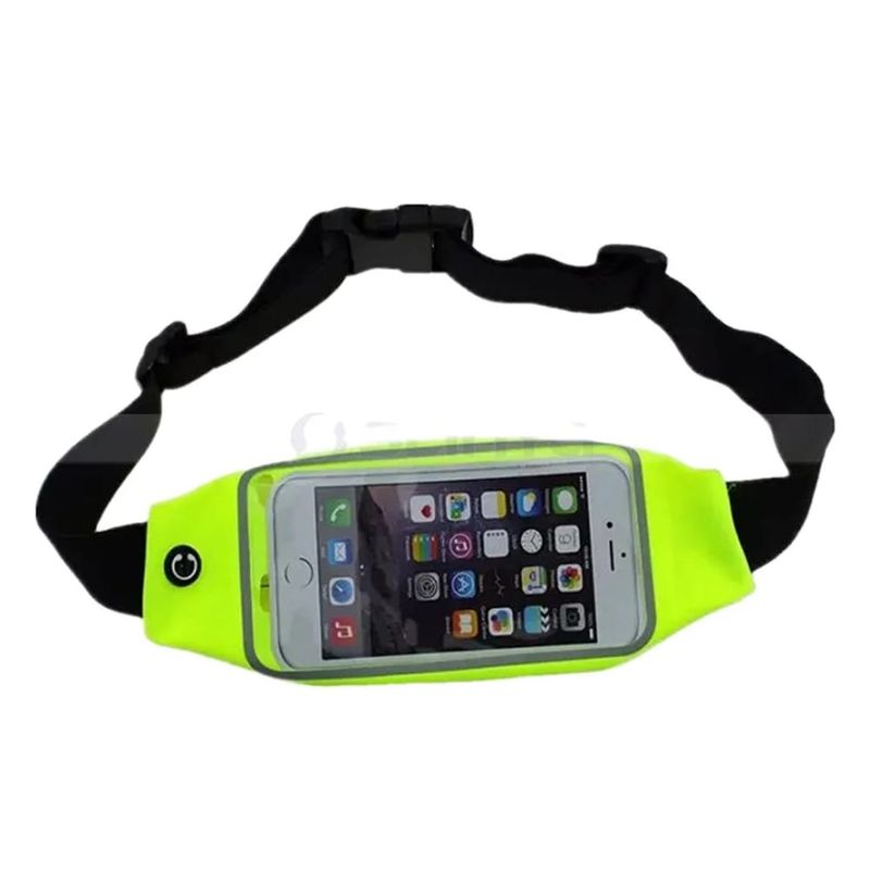 GENERICO - Riñonera cinturón deportivo celular canguro impermeable
