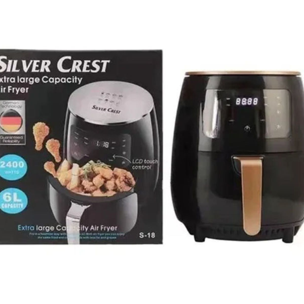 GENERICO - Olla Freidora De Aire Digital 6 Litros