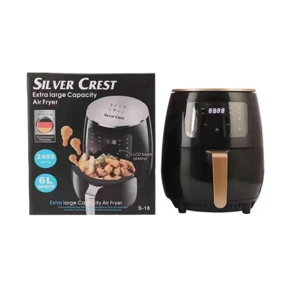 GENERICO - Olla Freidora De Aire Digital 6 Litros