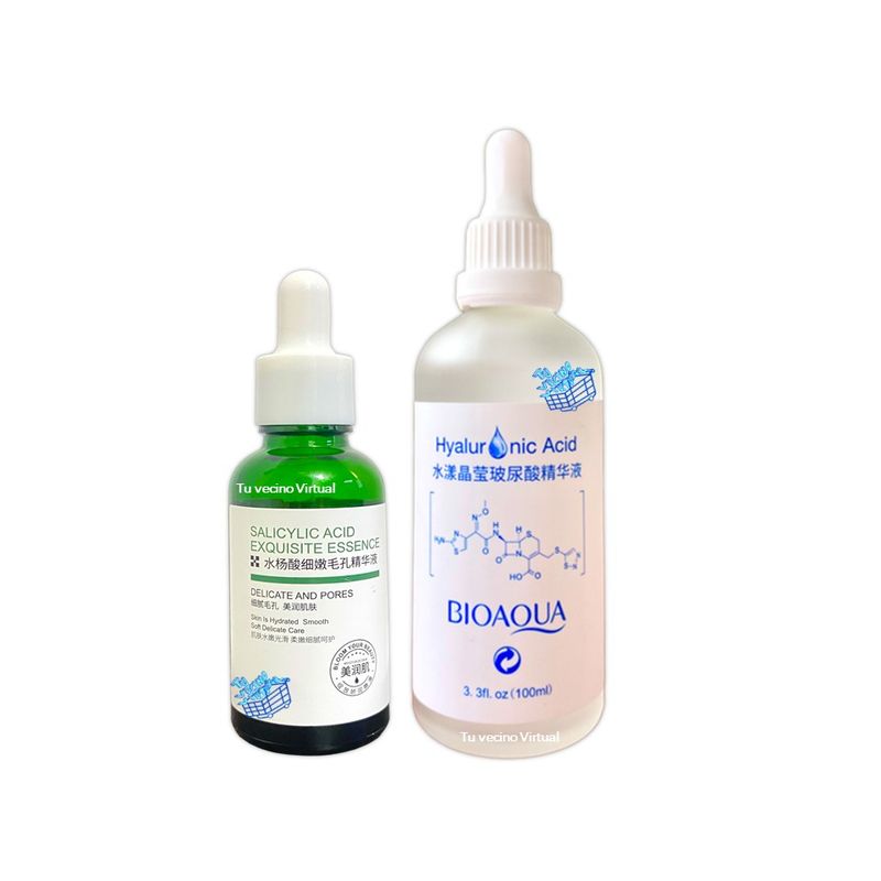 BIOAQUA - Serum Acido Salicilico + Suero de acido hialuronico Bioaqua 100 ml