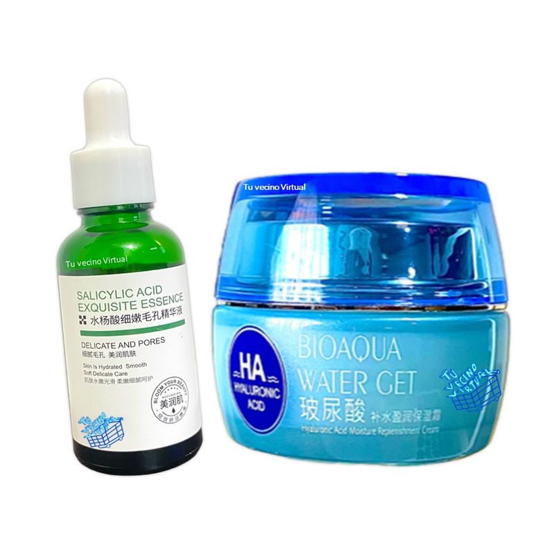 BIOAQUA - Serum Acido Salicilico + Crema Ácido Hialuronico BioaQua