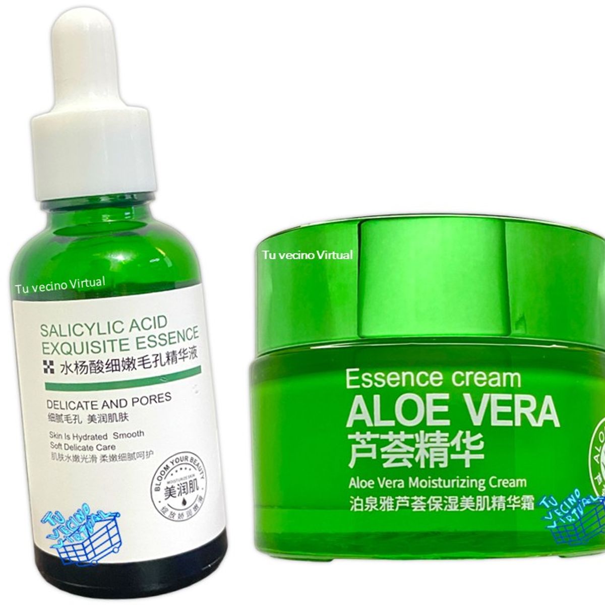 BIOAQUA - Serum Acido Salicilico +Crema Hidtatante Aloe Vera Bioaqua
