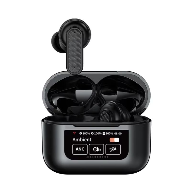 GENERICO - Auriculares Inalámbricos YW08 con Pantalla Táctil TWS Bluetooth