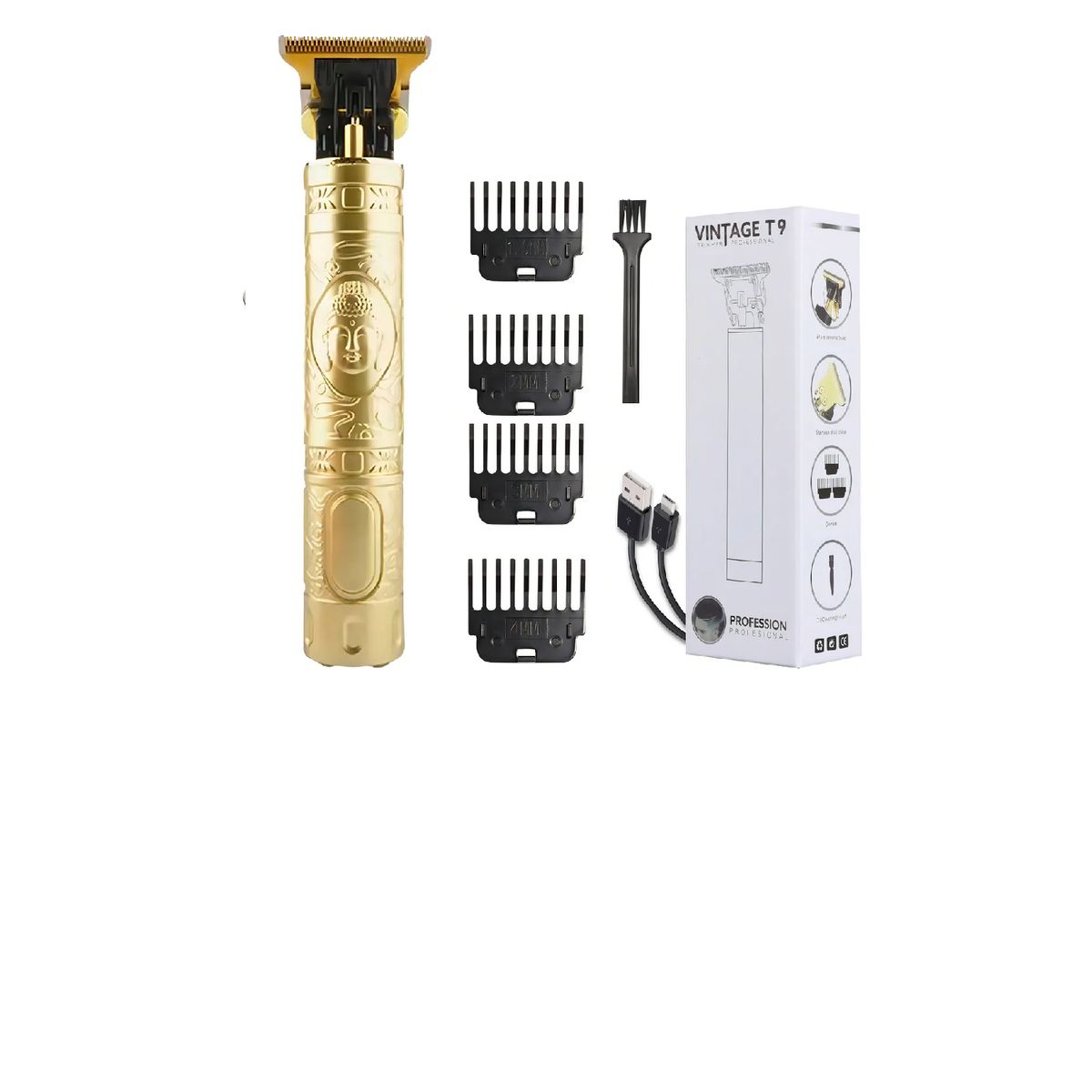 SKY - Máquina Recortadora Vintage Professional T9 Dorada Buda