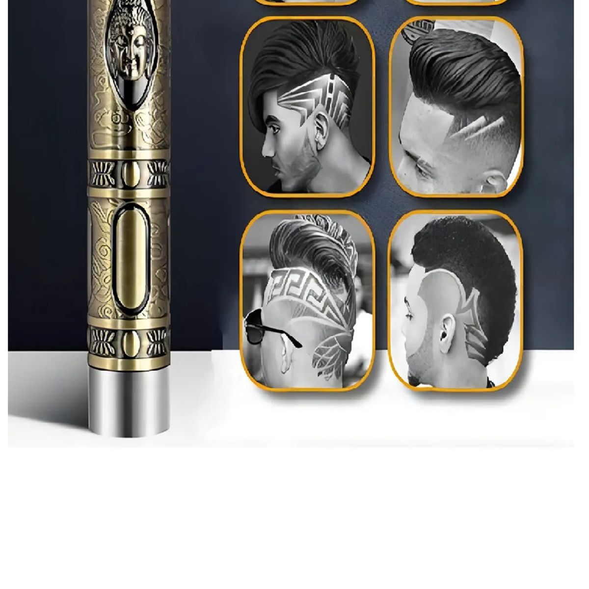 SKY - Cortadora De Cabello Profesional Cuchilla Ajustable En T Dorado