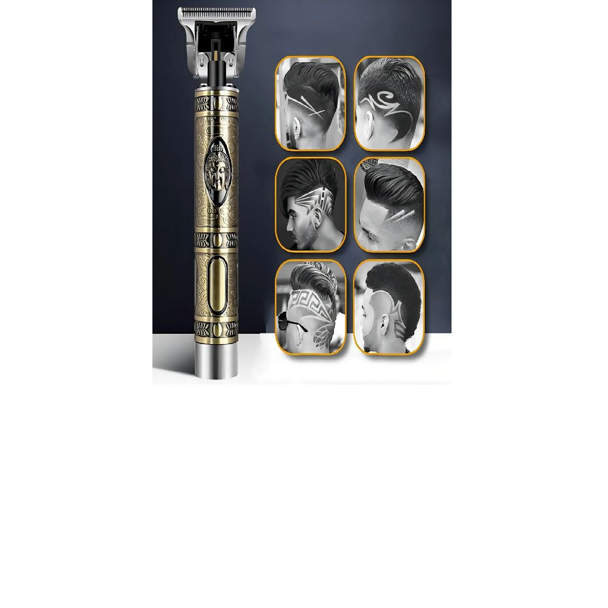 SKY - Cortadora De Cabello Profesional Cuchilla Ajustable En T Dorado