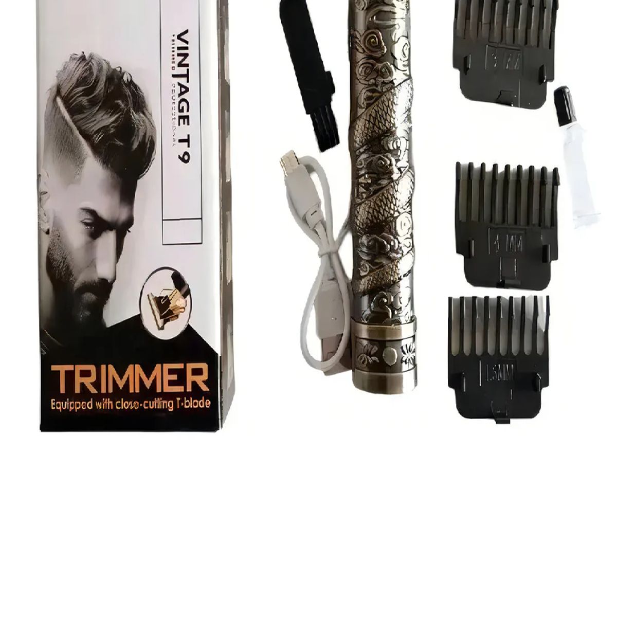 SKY - Cortadora De Cabello Profesional Cuchilla Ajustable En T Dorado
