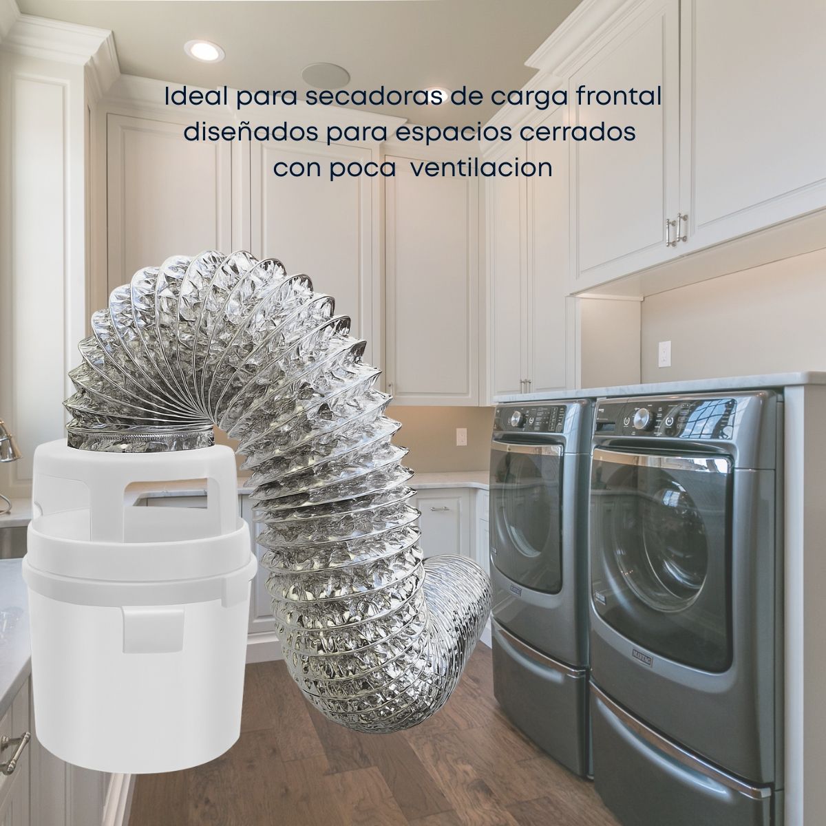 INDOOR - Ducto Ventilacion Secadora Flexible Atrapa Pelusas