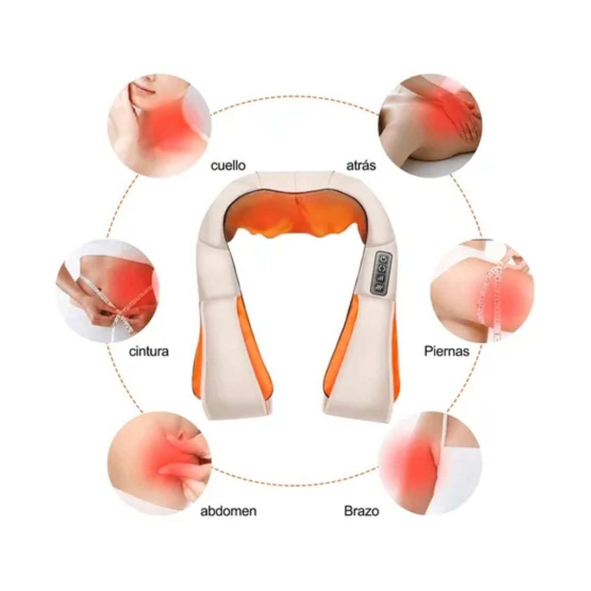 GENERICO - Masajeador Eléctrico-cervical Cuello Espalda Brazos Infrarro