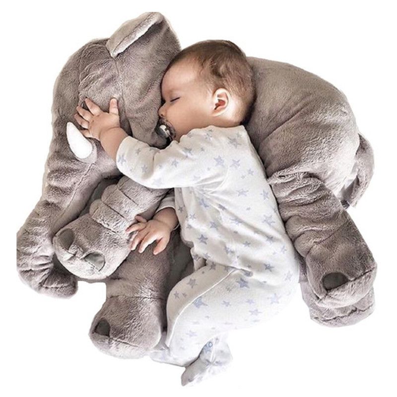 MULTIPLACE COLOMBIA - Elefante para bebe de 60cm peluche antialergico Gris