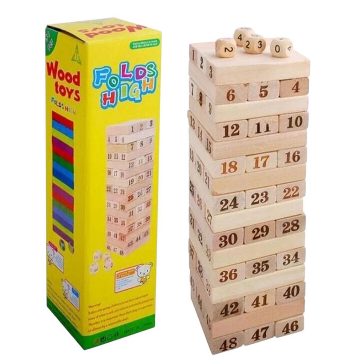 MULTIPLACE COLOMBIA - Juego jenga de madera classic ojo jenga gigante