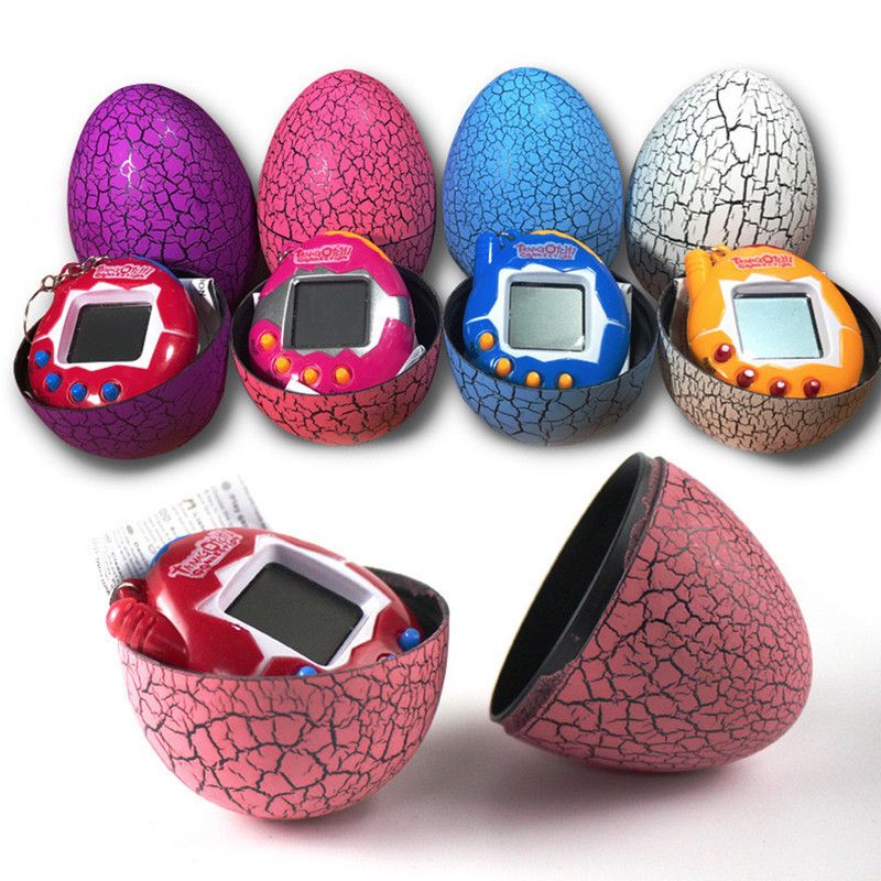 MULTIPLACE COLOMBIA - Tamagotchi 168 mascotas virtuales huevo dino llavero Azul