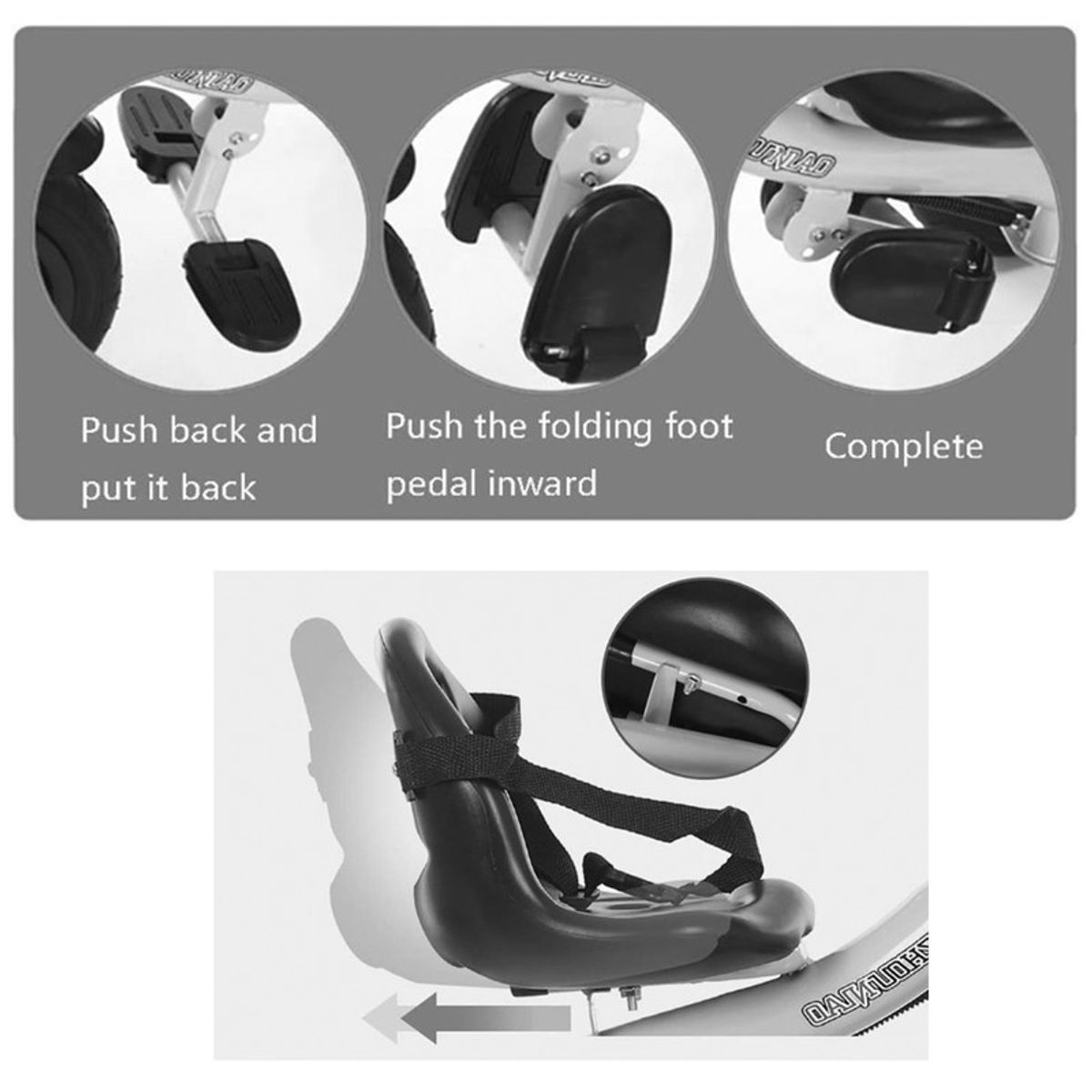 MULTIPLACE COLOMBIA - Triciclo paseador para niños importado en aluminio Azul