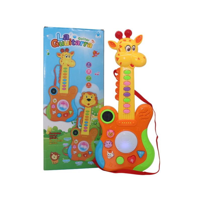 JUGUETELANDIA - Guitarra Jirafa Caja Juguete Musical