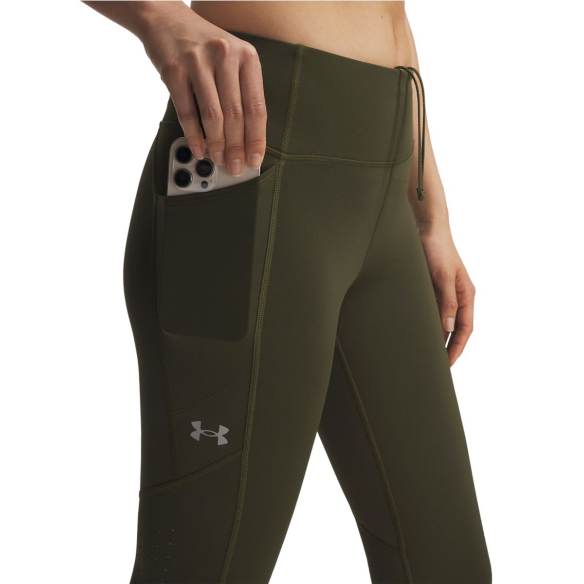 UNDER ARMOUR - Pantalón Mujer Under Armour LAUNCH ANKLE TIGHTS Verde UNDER ARMOUR