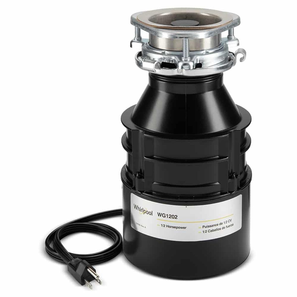 WHIRLPOOL - Triturador de desechos 12 HP Negro