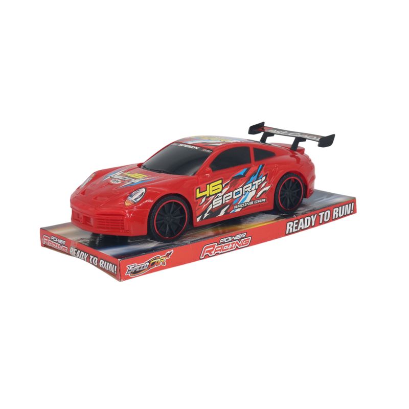 JUGUETELANDIA - Carro Power Racing Friccion Base Y Tapa